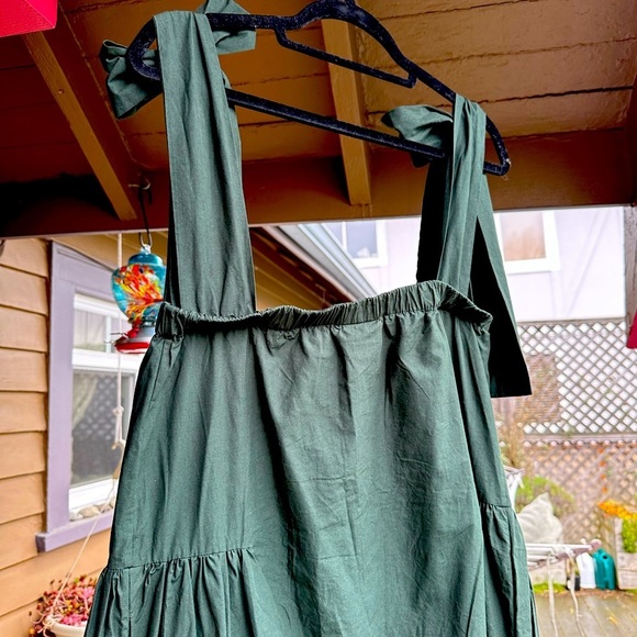 🇿🇦 L, AK JP brand dress from a swanky boutique in Cape Town. Forest Green NWOT - Picture 3 of 16